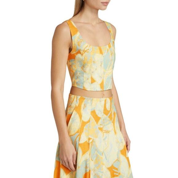 ALC Isabel Crop Top in Cumin Sea Glass 6 - Picture 4 of 6